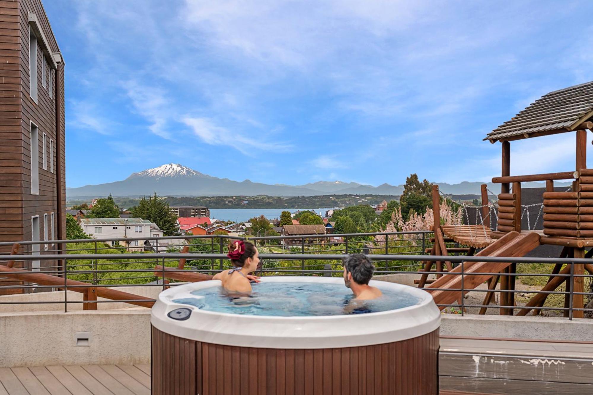 Exquisito Depa Con La Mejor Vista Al Lago Y Tinaja Puerto Varas Bagian luar foto